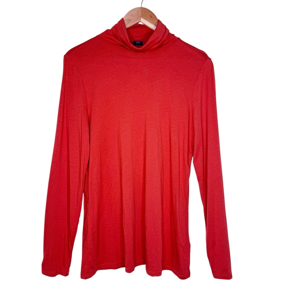 PENDLETON Pima Cotton Blend Turtleneck Top Size XL in Rust